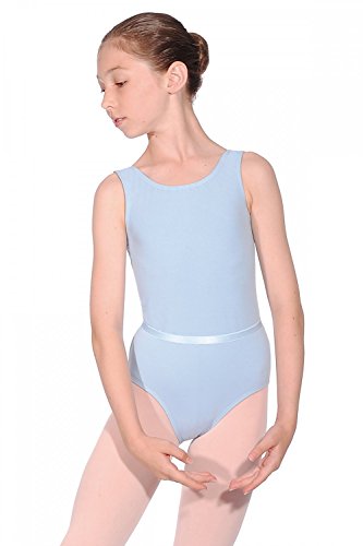 Roch Valley CJune ärmelloses Ballett Trikot aus Baumwolle Hellblau 1B (122-128cm) von Roch Valley