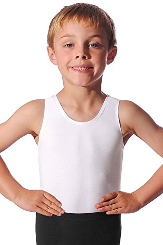 Roch Valley Oliver ärmelloses Tanztrikot für Jungen Weiß 3-4 Jahre 98-104cm (0) von Roch Valley