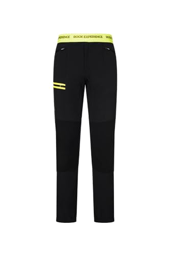 Rock Experience REMP04871-C607 Wilde Orchidee Man Pant Pants Herren 0208 Caviar + 2134 Safety Yellow M von Rock Experience