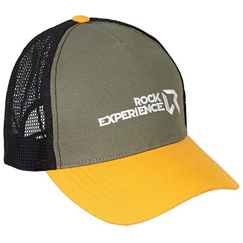 Rock Experience REUA02061 SKYFULL Trucker Hat Unisex 1924 Olive Night + 0531 Old Gold Taglia Unica von Rock Experience