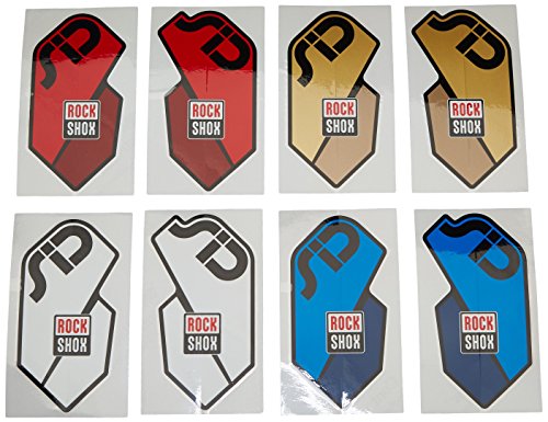 Rock Shox SID 2011 Zubehör QR Aufkleber Kit, Unisex, SID 2011 Accessory, Gold/Red/Blue/White von RockShox