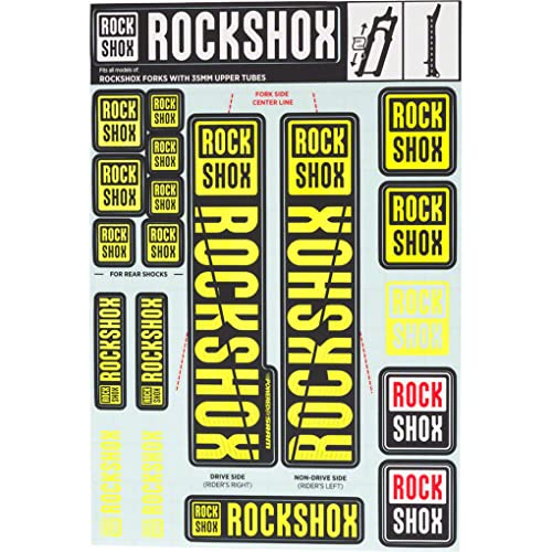 RockShox Unisex – Erwachsene Felgenbänder-03054947 Felgenbänder, Gelb, 35mm Standrohre von RockShox