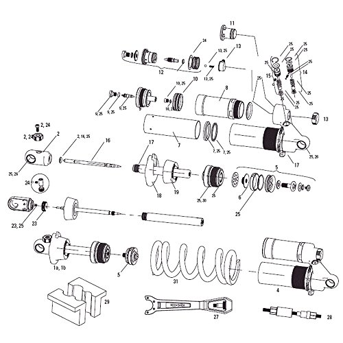 RockShox Schock-Körper/Gewinde Kragen Assy (inkl. o-Ring) Kage,11.4115.148.000 von RockShox