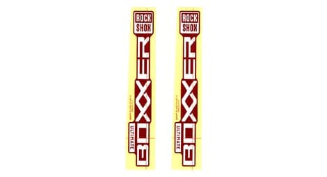 rockshox boxxer 27 29   decal kit silver red von RockShox