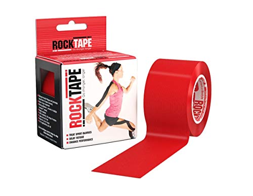 RockTape Kinesiologie-Tape, wasserfest, 5 cm x 5 m, Rot/Ausflug, einfarbig (Getaway Solids), 2 inch x 16.4 feet (5cmx5m) von RockTape