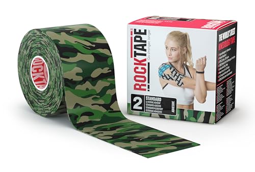 RockTape Unisex Tactical Active-Recovery Tape, 5 X Cm, Tarngrün., Grün Camo, 5cm X 5m EU von RockTape
