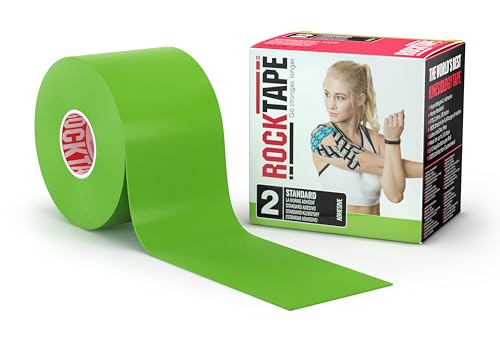 RockTape Unisex Uncut Std Kinesiologie Tape Elastisches Therapeutisches Sportband für Schulter, Knöchel, Ellbogen, Handgelenk, Schienbeinschienen und Kniestütze - Limette von RockTape