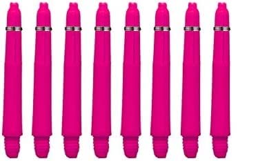Rocket Grip Dart Schäfte 24 Stück - 8 Farben - Längen XS, S, M (pink, S 3.5) von Rocket