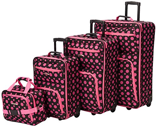 Rockland Gepäck-Set 4-teilig, Blkpnkdot, Einheitsgröße, 4-teiliges Gepäck-Set von Rockland