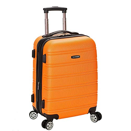 Rockland Melbourne 51 cm Erweiterbares Handgepäck aus ABS Koffer-Set, 38 Liter, Orange von Rockland