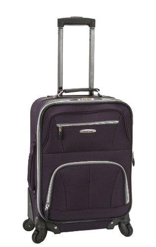 Rockland Pasadena Softside Spinner Rad Gepäck, violett, Carry-On 20-Inch, Pasadena Softside Spinner Wheel Gepäck von Rockland