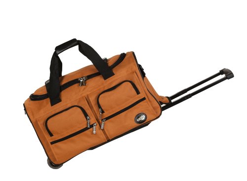 Rockland Rolling Duffel Bag Rolling Duffel Bag, Einheitsgröße, Reisetasche mit Rollen, Orange, 56 cm, Reisetasche mit Rollen von Rockland