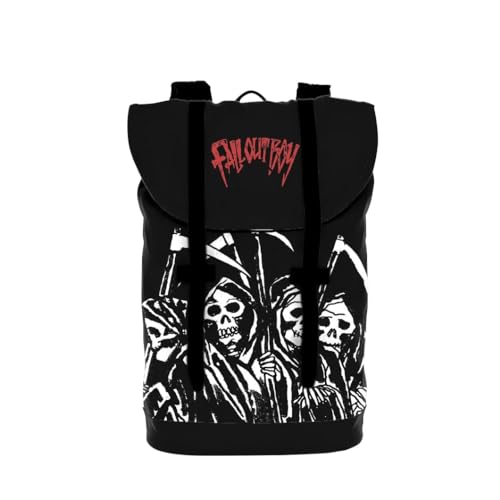 Rocksax Fall Out Boy Heritage Tasche – Reaper Gang, Schwarz, M, Casual von Rocksax