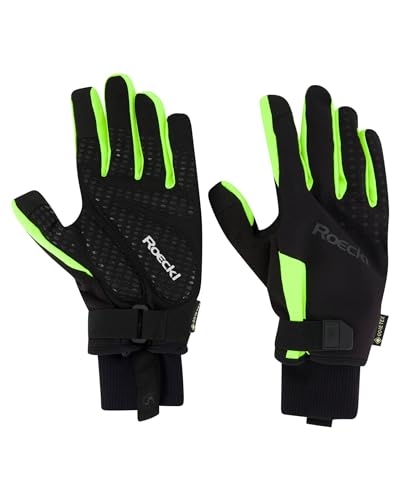 Roeckl Rocca 2 GTX Winter Fahrrad Handschuhe lang schwarz/gelb 2024: Größe: 7.5 von Roeckl Sports