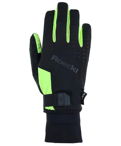 Roeckl Rocca 2 GTX Winter Fahrrad Handschuhe lang schwarz/gelb 2024: Größe: 9 von Roeckl Sports