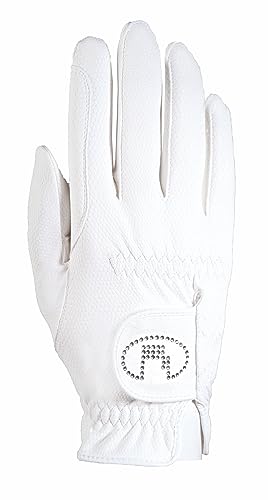 Roeckl Sports Reithandschuh Lisboa, Ladies Sommer Handschuh, Weiß/Weiß 6.5 von Roeckl