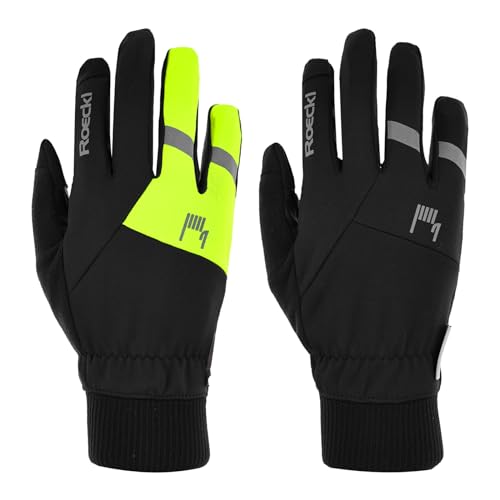 Roeckl Rofan 2 Winter Fahrrad Handschuhe lang schwarz/gelb 2024: Größe: 10 von Roeckl Sports
