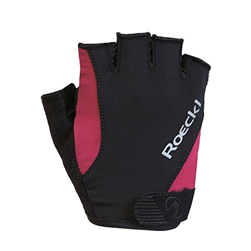 Roeckl Basel Fahrrad Handschuhe kurz schwarz/pink 2022: Größe: 6.5 von Roeckl