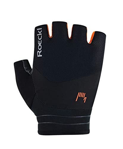 Roeckl Bonau Fahrrad Handschuhe kurz schwarz/orange 2024: Größe: 10 von Roeckl