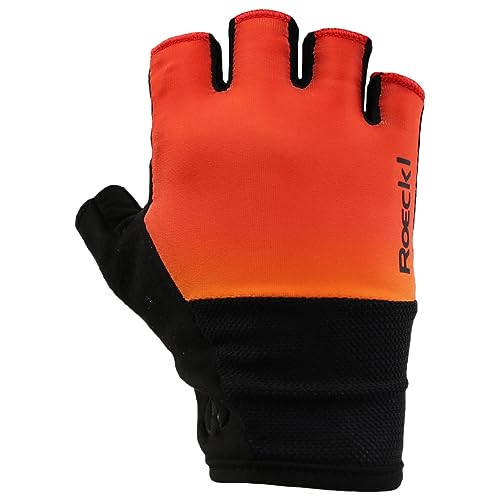 Roeckl Bruneck Fahrrad Handschuhe kurz orange/schwarz 2024: Größe: 8 von Roeckl
