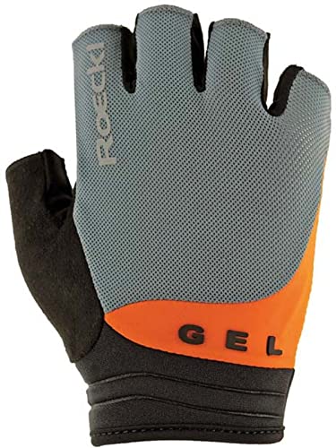 Roeckl Itamos 2 Fahrrad Handschuhe kurz grau/orange 2024: Größe: 8 von Roeckl
