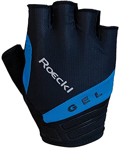 Roeckl Itamos Fahrrad Handschuhe kurz schwarz/blau 2022: Größe: 8.5 von Roeckl
