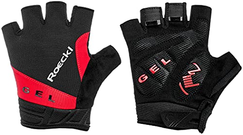 Roeckl Itamos Fahrrad Handschuhe kurz schwarz/rot 2022: Größe: 6 von Roeckl