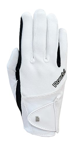 Roeckl Sports Reithandschuh Milano, Freizeit Sommer Handschuh, Weiß/Schwarz 10 von Roeckl
