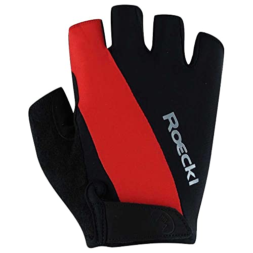 Roeckl Nurri Fahrrad Handschuhe kurz schwarz/rot 2022: Größe: 8 von Roeckl