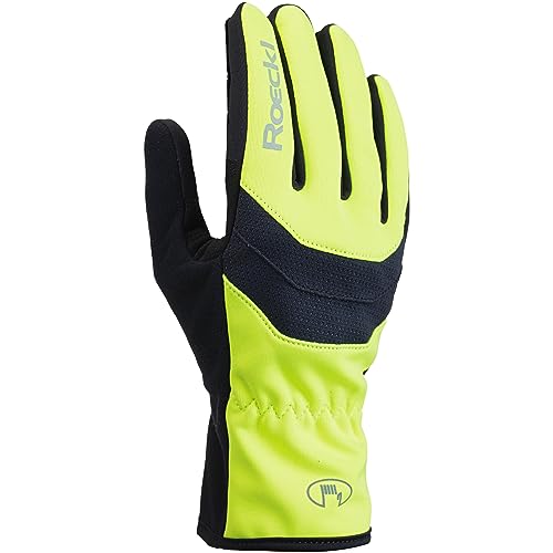 Roeckl Raiano Winter Fahrrad Handschuhe lang Fluo gelb 2023: Größe: 7 von Roeckl