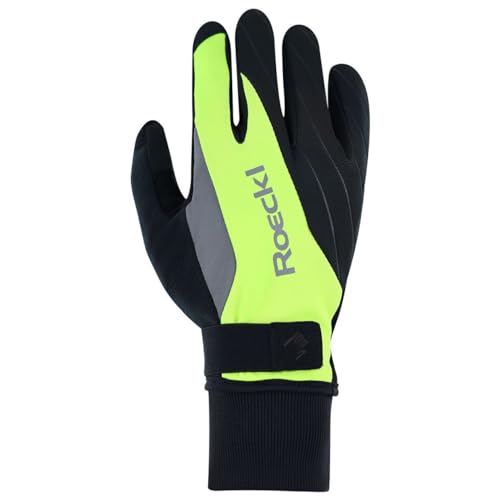 Roeckl Ravensburg 2 Winter Fahrrad Handschuhe lang Fluo gelb/schwarz 2024: Größe: 11.5 von Roeckl