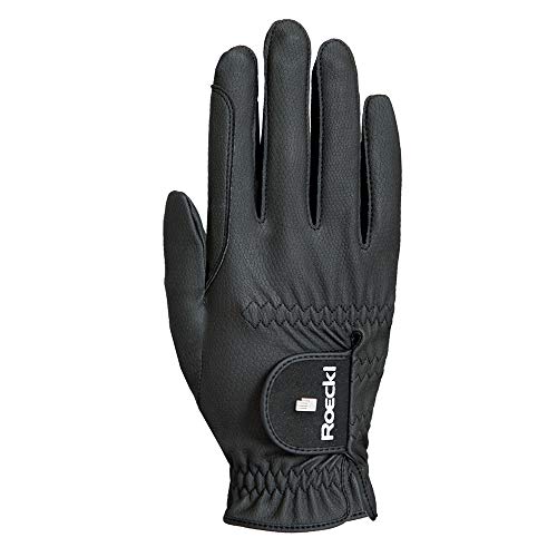 Roeckl Roeck Grip Pro Handschuh, Unisex, Reithandschuhe, Schwarz, Größe 6,5 von Roeckl