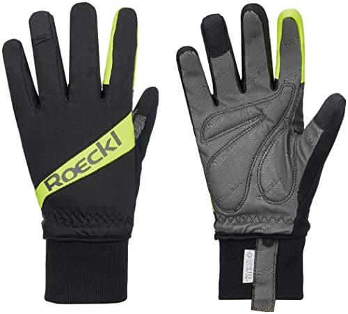 Roeckl Rofan Winter Fahrrad Handschuhe schwarz/gelb 2023: Größe: 11 von Roeckl