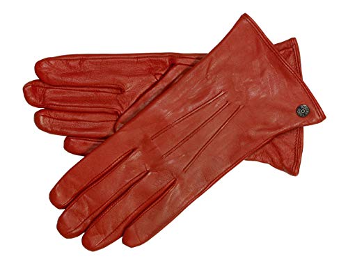 Roeckl Smart Classic Nappa Damenhandschuh mit Touchfunktion - Rot (445) - 21,5 cm (8) von Roeckl
