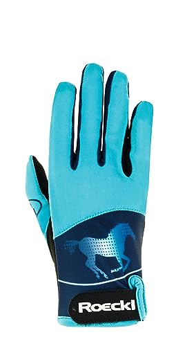 Roeckl Sports Reithandschuh Kansas, Kids Sommer Handschuh, Türkis 6 von Roeckl