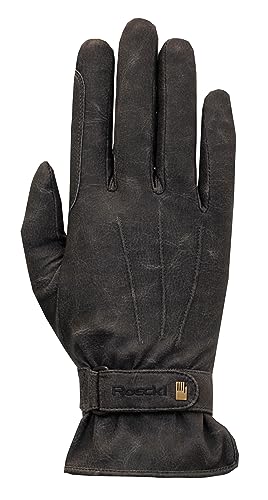 Roeckl Sports Reithandschuh Weymouth, Turnier Winter Handschuh, Schwarz Stonewashed 7 von Roeckl