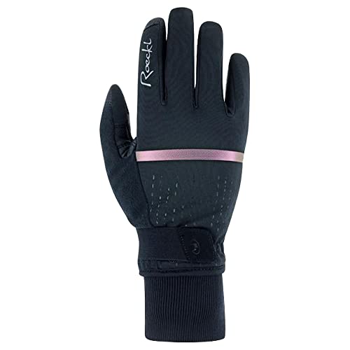 Roeckl Watou Damen Winter Fahrrad Handschuhe lang schwarz/pink 2023: Größe: 8.5 von Roeckl