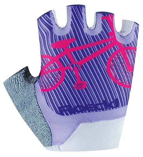Roeckl Trapani Kinder Fahrrad Handschuhe kurz lila 2023: Größe: 5 von Roeckl