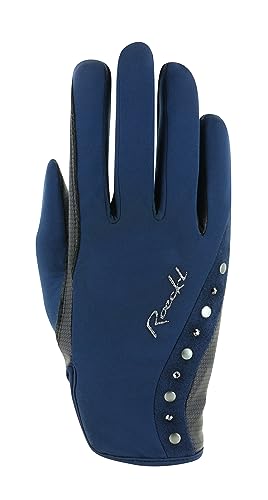 Roeckl Sports Reithandschuh JARDY, Ladies Winter Handschuh, Blau 7.5 von Roeckl