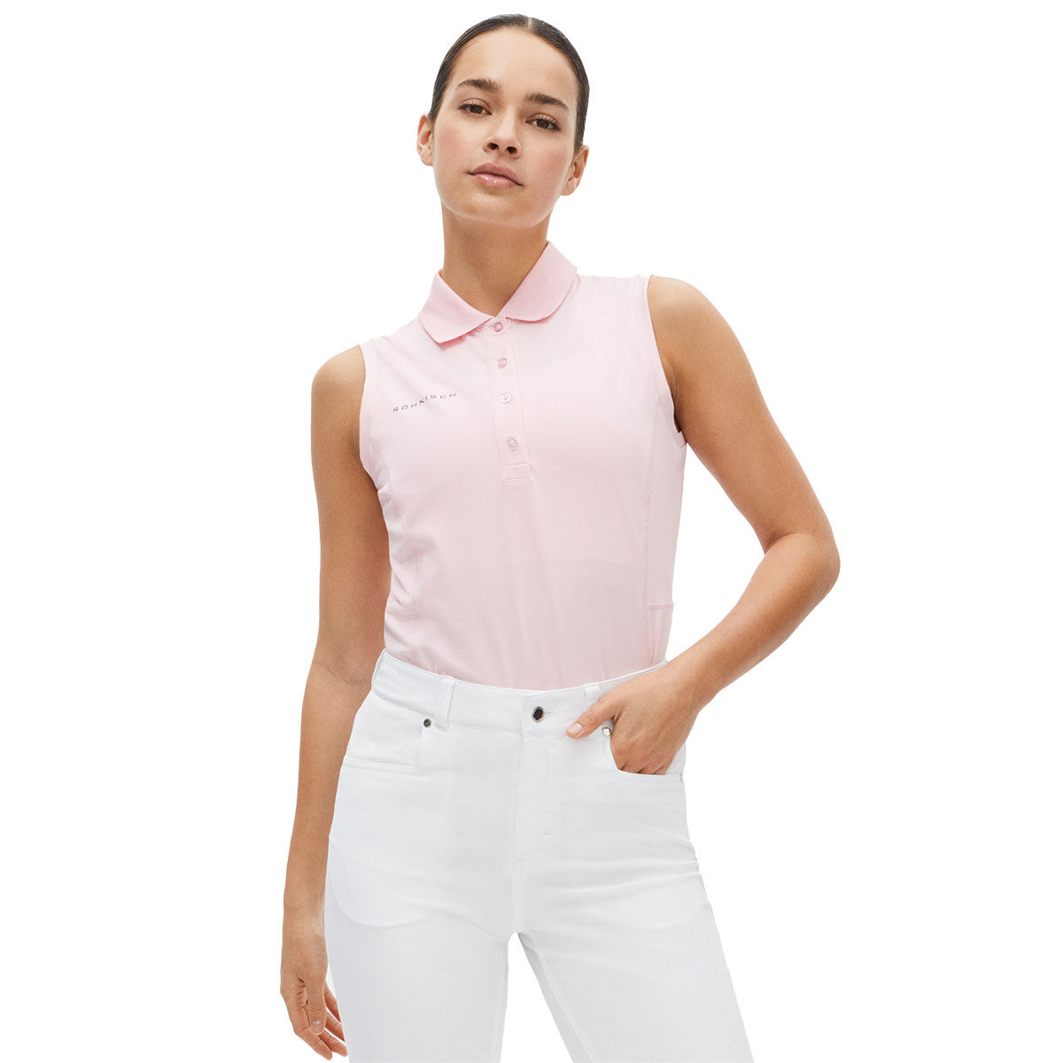 Röhnisch Womens Nicky Golf Polo Shirt, Female, Orchid pink, Large | American Golf von Röhnisch