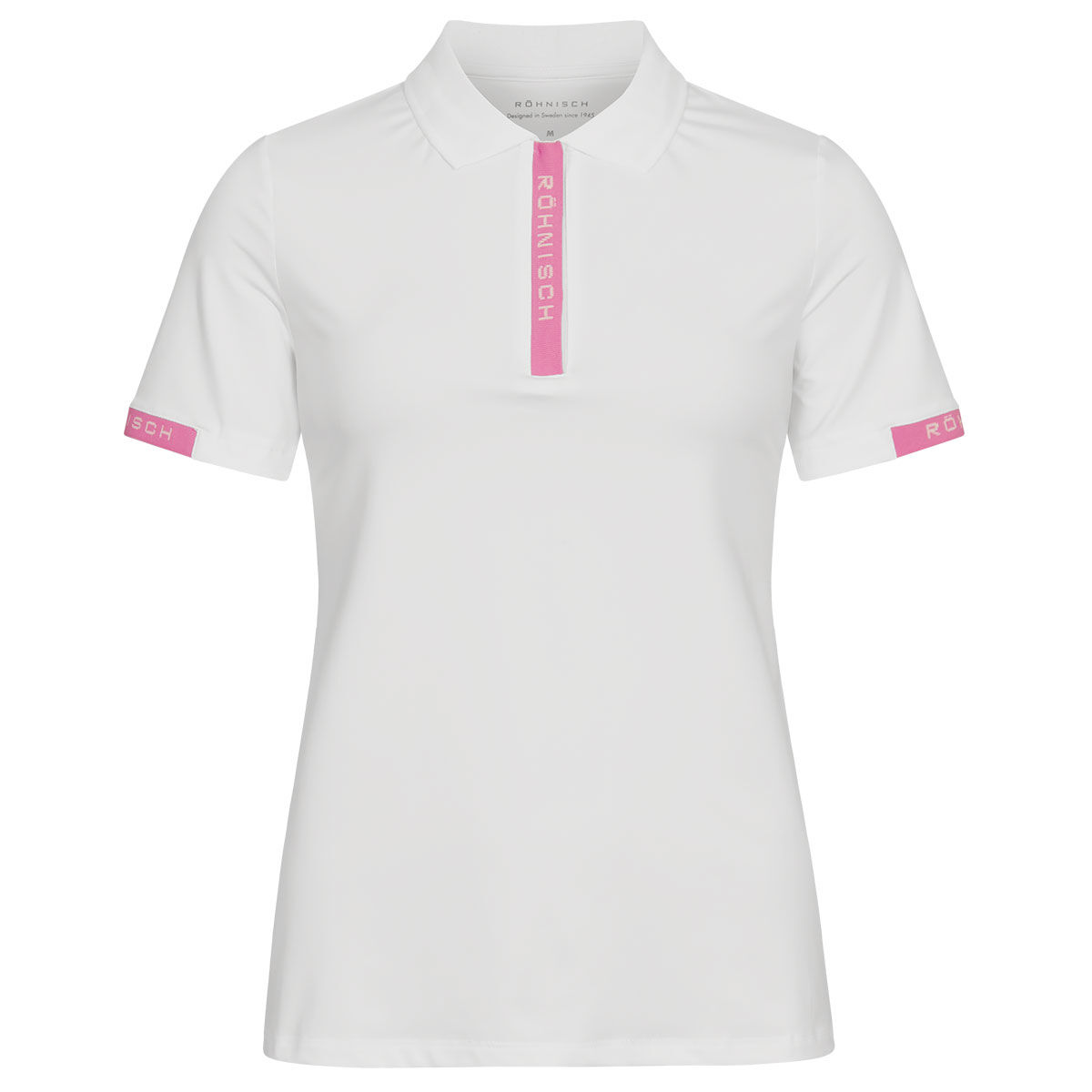Röhnisch Womens Abby Golf Polo Shirt, Female, White, Small | American Golf von Röhnisch