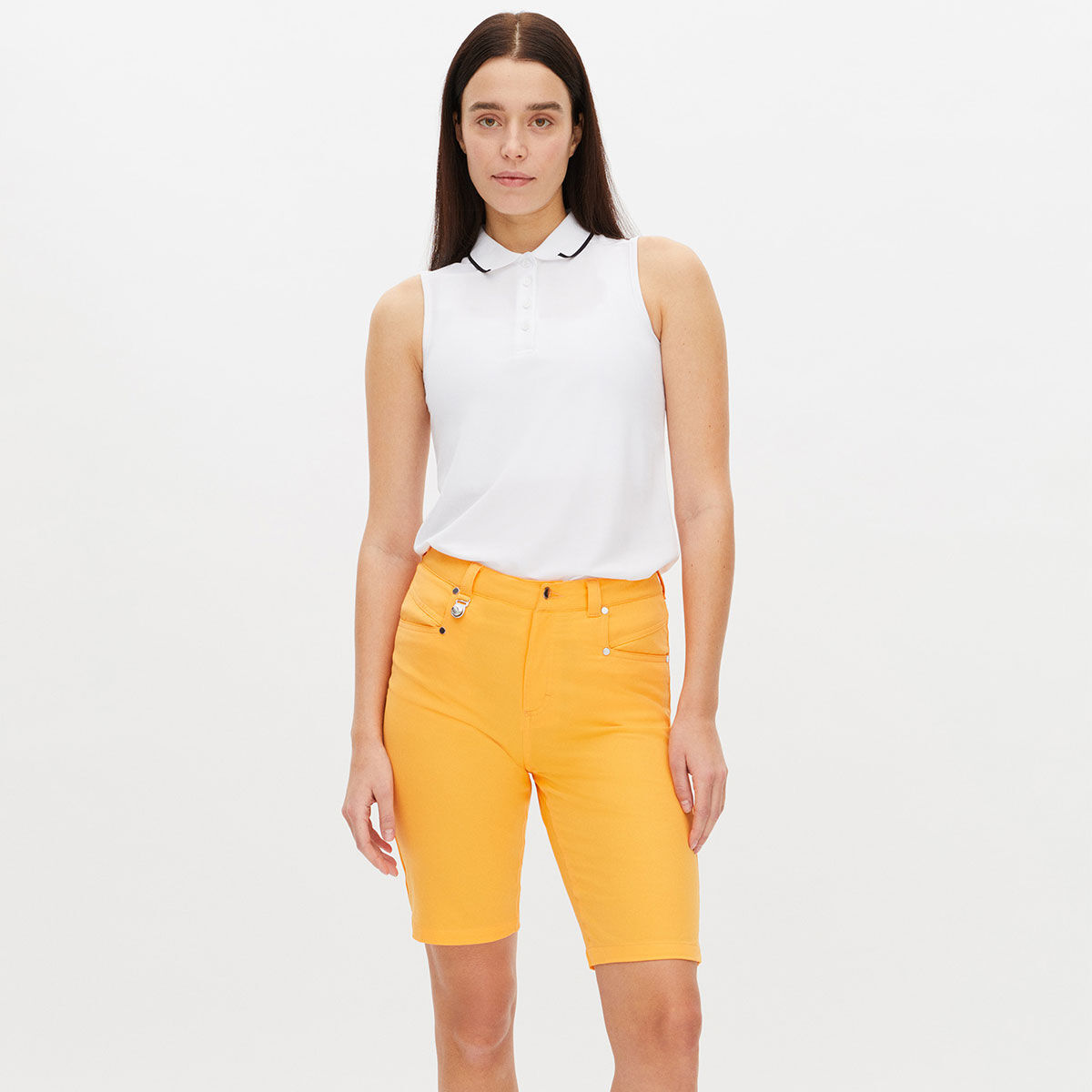 Röhnisch Womens Chie Bermuda Golf Shorts, Female, Blazing orange, 12 | American Golf von Röhnisch