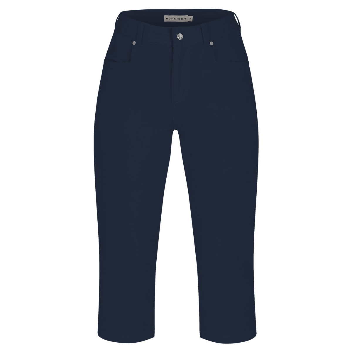 Röhnisch Womens Chie Comfort Capri Golf Trousers, Female, Navy blue, Small | American Golf von Röhnisch