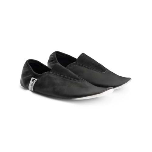 Rogelli Turnschläppchen Mädchen und Jungen, Gymnastikschuhe Unisex, Schläppchen Kindern - Schwarz, Größe: 34 von Rogelli