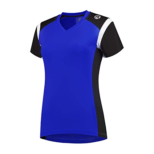 Rogelli Damen eabel Running Short Sleeve T-Shirt Small Royal Blue/Black/White von Rogelli
