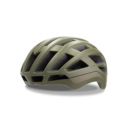 Rogelli Deiro Fahrradhelm Unisex - Rennrad Helm, MTB Helm, Allround-Fahrradhelm - Grün - Größe L-XL von Rogelli