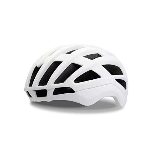 Rogelli Deiro Fahrradhelm Unisex - Rennrad Helm, MTB Helm, Allround-Fahrradhelm - Weiß - Größe L-XL von Rogelli