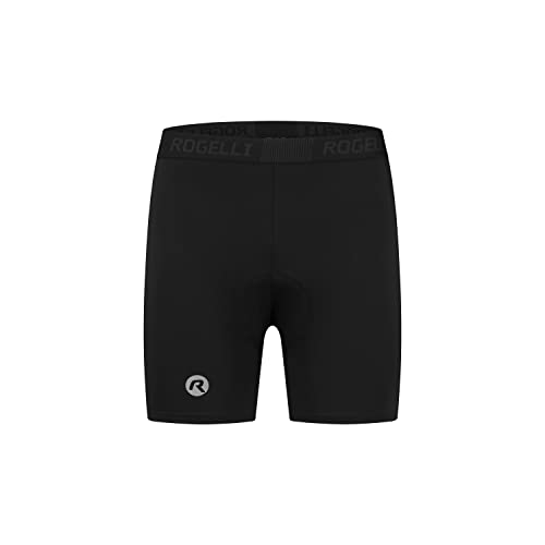 Rogelli HP07 Radunterhose Herren Gepolstert - Schnelltrocknende Fahrradunterhose - Atmungsaktive Radlerhose - Radler Unterhosen - Fahrrad Unterhosen - Schwarz - L von Rogelli