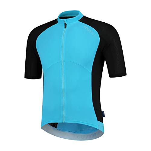 Rogelli Herren Cyclingjersey Ray, Black/Blue, XL von Rogelli