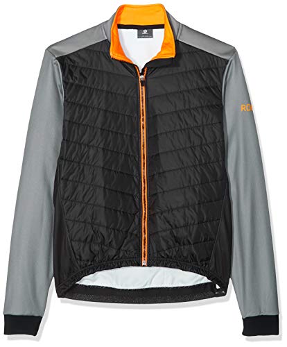 Rogelli Herren Element Winter Jacket, Black/Grey/Orange, 2XL von Rogelli